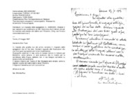 Anteprima di Lo ringrazia delle spiegazioni [v. A4900401]. Attende il suo resoconto per pubblicarlo sul BS. Comunica che il denaro che gli ha mandato sarà scalato dal debito con l'Oratorio. [Orig. con firma e nome destinatario aut.]