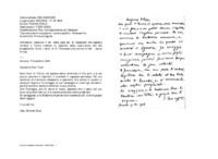 Anteprima di Assicura il dir. della casa sal. di Capetown che appena tornerà a Torino tratterà in Capitolo della costruzione che stà progettando. Invia i saluti di D. Francesia [che scrive la lett. - senza firma].