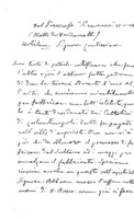 Anteprima di Lett. del Rett. Magg. scritta dal piroscafo ''Siracusa'', nello Stretto dei Dardanelli, per informare la contessina che è divenuta proprietaria di due terreni a Costantinopoli che serviranno per fabbricarvi un Istituto.