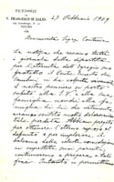 Anteprima di Lett. di condoglianze per la morte del fratello della contessa il Conte Ernesto di Sambuy.