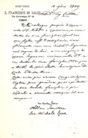 Anteprima di Lettera di congratulazioni per il fidanzamento del figlio della contessa, ufficiale di artiglieria, con una nobilissima signorina.