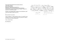 Anteprima di Invia due lett. con i suoi saluti. (Lett. scritta dietro stralcio di altra lett.)