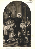 Anteprima di Cartolina del quadro dell'altare di S. Giovanni Bosco nel Tempio Votivodella S. Famiglia in Ancona.