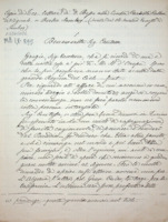 Anteprima di La ringrazia delle sue preghiere fatte per lui nel Santuario d'Oropa, le augura sanità e vita. Le annunzia che fra pochi giorni si deciderà il contratto di Borgo S. Martino (Ms. di Don Berto) -