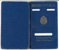 Anteprima di Documenti di riconoscimento e passaporti (per la Francia rilasciato il 20.51915, per la Palestina 6.11.1918, per Francia e Belgio 12.1.1923, per l'India Inglese, Cina, Siam e Giappone 2.12.1926, per tutta Europa 12.2.1932).