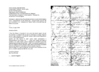 Anteprima di Lettera di Don Rua Michele all'allora novizio Buffa Stefano circa i ringraziamenti di Don Bosco per i componimenti augurali del suo onomastico e laindicazione di vestire l'abito chiericale dopo gli esercizi autunnali.