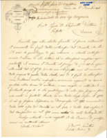 Anteprima di Invia tramite la ferrovia le rimanenti copie della ristampa del Donato.Gli chiede di riscuotere per lui del denaro da due signori. (In alto notadi D. Alasonatti)