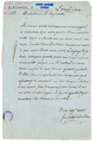 Anteprima di La bontà prestatagli (v. B5050324) lo incoraggia a chiedergli un altro favore: ha bisogno di un nuovo soprabito che pagherà entro giugno.
