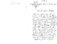 Anteprima di Presenta auguri natalizi. Le assicura che pur mutando le persone, tra i figli di D. Bosco vivrà sempre la più sentita gratitudine verso di lei e verso la sua famiglia.Prega il Signore perché la conservi ancora per molti anni.