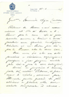 Anteprima di Di ritorno da Roma ha saputo che lei si trova a Sanremo per curarsi. Assicura preghiere a San Francesco di Sales per la sua salute e dirà una messa per lei nella Basilica di Maria Ausiliatrice.