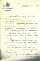 Anteprima di Congratulazioni per la sua nomina a Superiore Generale della Piccola Opera della Divina Provvidenza di Don Orione. Assicura preghiere per ottenergli le grazie necessarie per la sua importante missione e offre la collaborazione dei salesiani qualora gli servisse.