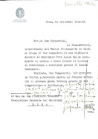 Anteprima di Lettera di Signore che prega il Procuratore SDB di raccomandare a Mons. Gallo L., insegnante di Latino e Greco, il giovane Messeni A., che deve sostenere alcuni esami presso il Real Liceo di Conversano.