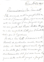 Anteprima di Lettera di ringraziamento al Procuratore SDB per gli auguri natalizi, nella speranza di poter tornare a cooperare coi figli di S. Giovanni Bosco nella maniera più tangibile e fervorosa... [Busta acclusa].