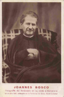 Anteprima di Cartolina postale ufficiale con la fotografia di Don Bosco a Barcellona (1886)
