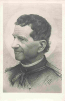 Anteprima di Ritratto di San Giovanni Bosco di profilo (disegno a matita di J. Tartís)