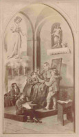 Anteprima di San Giovanni Bosco con i giovani e visione della Madonna (De Servi)