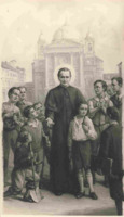 Anteprima di San Giovanni Bosco  tra i giovani davanti alla Basilica di Maria Ausiliatrice a Torino