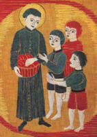 Anteprima di Don Bosco aus einer Stickerei von Sr. M. Ludgera