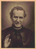Anteprima di San Giovanni Bosco benedicente (Primo piano con raggiera)