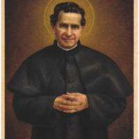 Anteprima di Cartolina postale di un quadro sulla figura di S. Giovanni Bosco.
