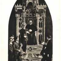 Anteprima di Cartolina di un quadro di S. Giovanni Bosco Adulescentium Pater et Magister.