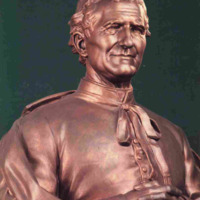 Anteprima di Busto di San Giovanni Bosco in bronzo (Dettaglio del mezzobusto)